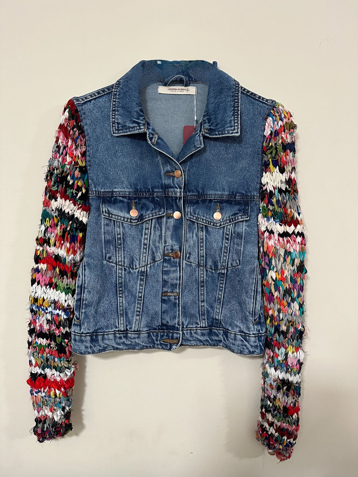 Jaqueta Jeans com manga de seda - 904